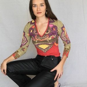 🌐 Vintage Christian Lacroix Bazar Top